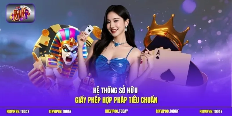 Hệ thống sở hữu giấy phép hợp pháp tiêu chuẩn